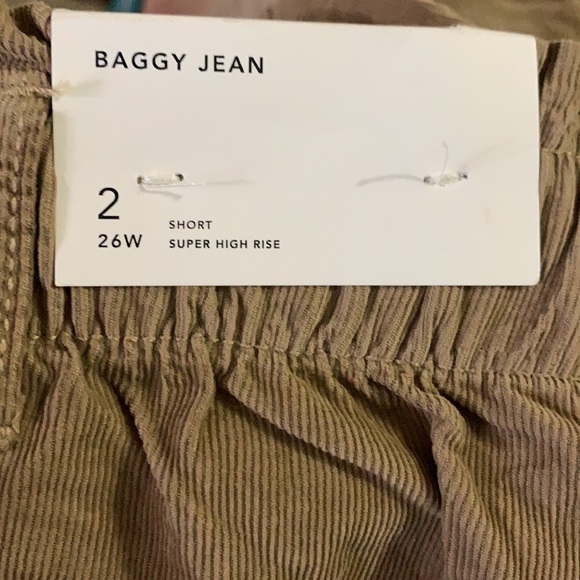 AE Corduroy Baggy Mom Pant Size  2 Short, 26 Waist, in Brown - Picture 8 of 11